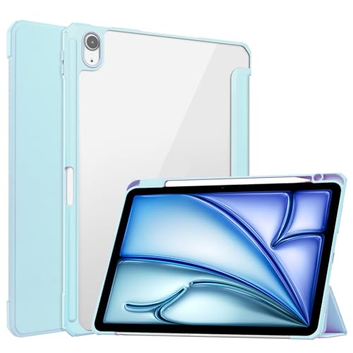 Custodia per Tablet PC sottile compatibile con iPad Air 11 2024 con retro trasparente e copertura telaio antiurto tpu supporto automatica