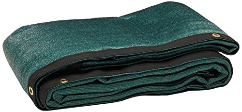 XTARPS Size: 10 ft. x 24 ft. - 7 oz Premium 90% Shade Cloth, Shade Sail, Sun Shade (Green Color) (AMN-MS90-G1024)