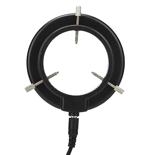 Mikroskop-Ringlicht, LED Ringlicht Zubehör für Digitale Mikroskope, 56 LEDs, Verstellbare Ringlicht-Beleuchtungslampe für Stereomikroskop-Objektivadapter für die Schmuckreparatur