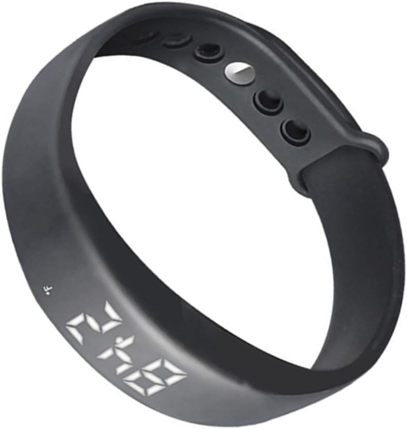 KOMBIUDA Wristbands for Men Black Bracelets Silicone