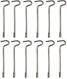 12 Pcs Interior Door Key Pin for Bedroom and Bathroom Doors Emergency Key for Interior (Flat 12)