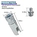 Car 90 Degree Grease Coupler with 1/8 inch NPT Threads - Push on Slotted Right Angle Grease Gun Coupler Adapter - Grease Connector Accessories for Standard 1/8 inch NPT Grease Hoses