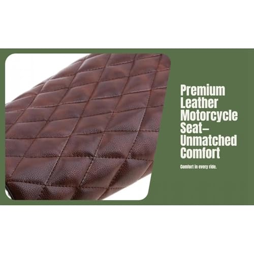 Cojín de asiento plano para motocicleta que mitiga el cansancio retro 7
