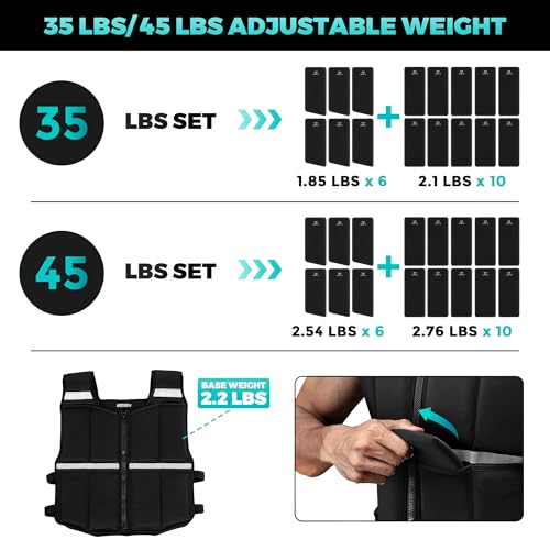 Weighted Workout Vest 40 lbs