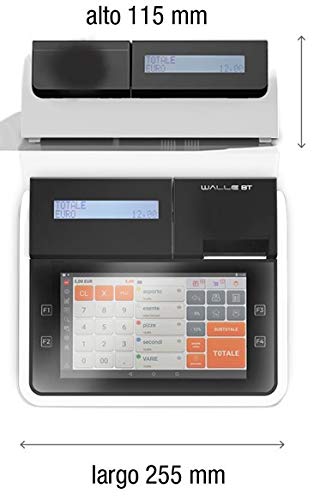 REGISTRATO5RE DI CASSA TELEMATICO TOUCH SCREEN WALLE 8T compreso di software per qualsiasi attività commericiale e assistenza!
