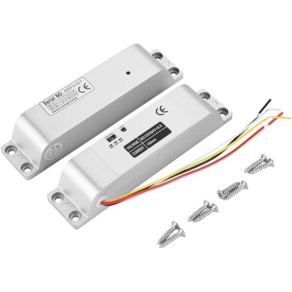 Electric Drop Bolt Lock NC Mode Fail Safe DC 12V Electronic Bolt Door Lock for Access Control System with Time Delay, Surface Contact Lock for Wooden Metal Doors, Auto Locking-image-14