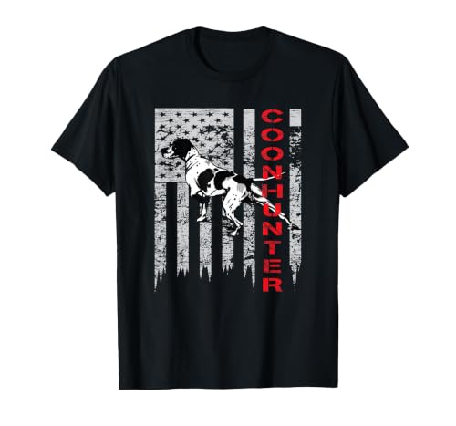 Distressed USA Flag Shirt for Coon Hunters...