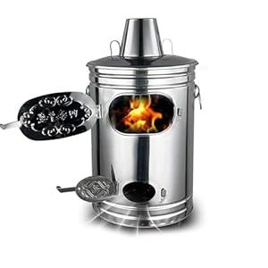 Generisch KM-Ul5 Edelstahl Gartenkamin