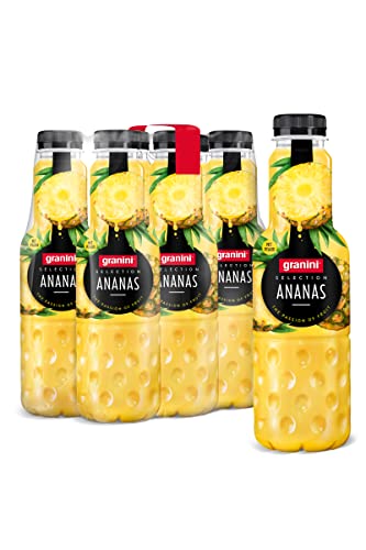 granini Selection Ananas (6 x 0,75l), mindestens 50% Frucht, Ananasnektar, vegan, exotischer Fruchtgenuss, laktosefrei, ideal zum Mixen, mit Pfand