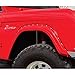 Bushwacker Cutout Pocket/Rivet Style Front Fender Flares | 2-Piece Set, Black, Textured Finish | 20001-07 | Fits 1966-1977 Ford Bronco