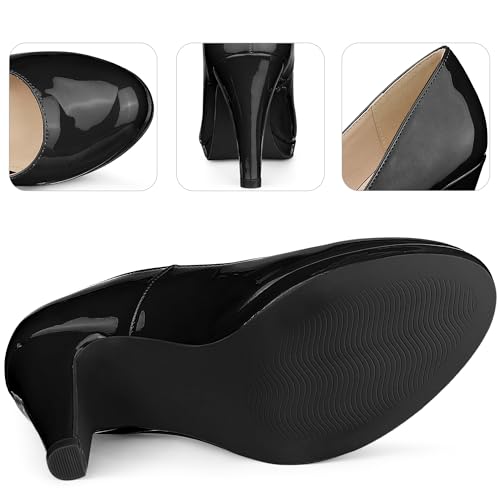 Perphy Round Toe Platform Stiletto Heel Dress Pumps for Women3