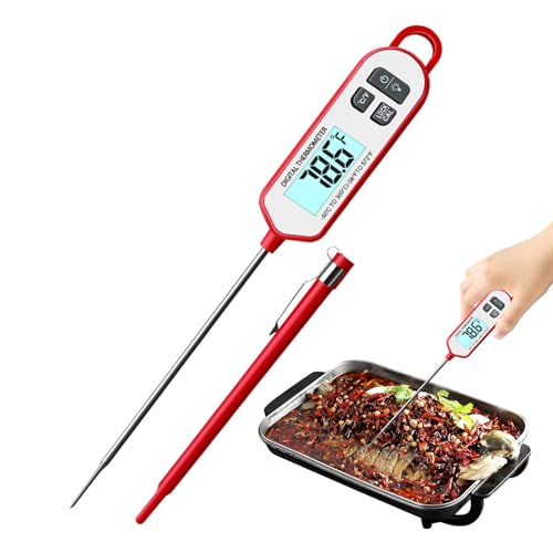 Digital Meat Probe, Kitchen Meat Probe, BBQ Meats Probes, Ultra-Fast Meats Probes, Ultra-fast Digital Meat Probe For BBQ, Grill, Oven, And Candy Making With Waterproof And Backlight Features