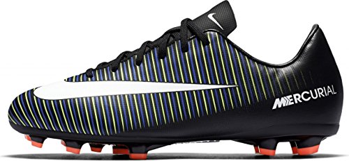 Chaussures de football garçon Nike 831945-013 noires pour terrain sec