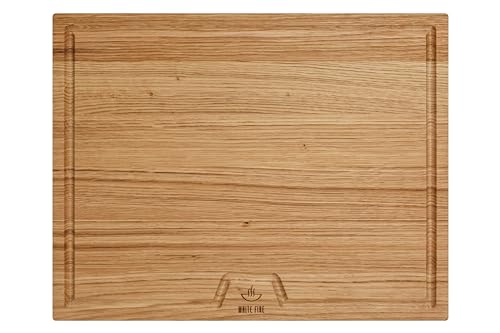 White Fire - Tabla De Cortar Roble, 45 X 35 X 2,5 Cm White Fire - Tabla De Cortar Roble, 45 X 35 X 2,5 Cm