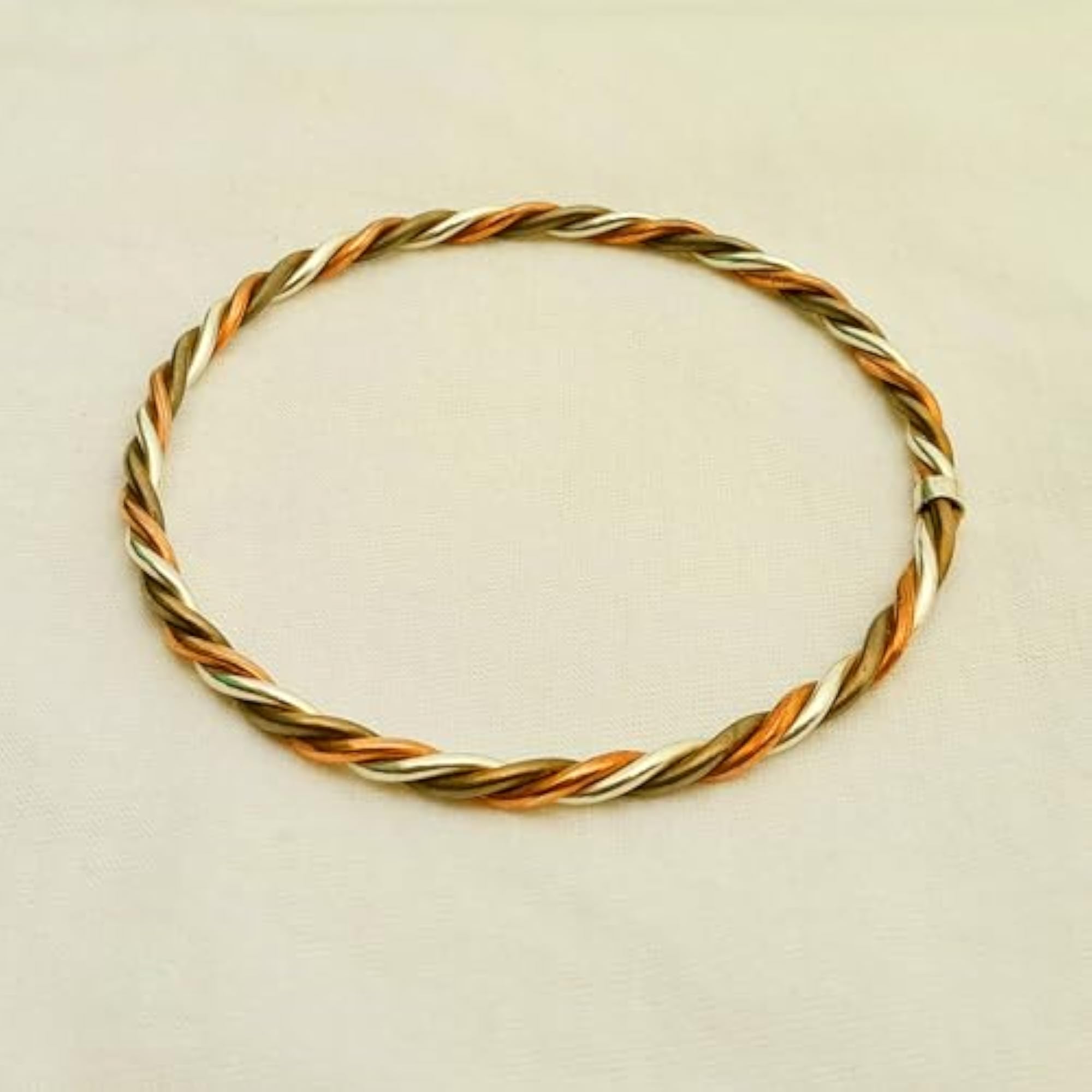 Traditional Charm 92.5 Sterling Silver Ashtadhatu Kada Bangles