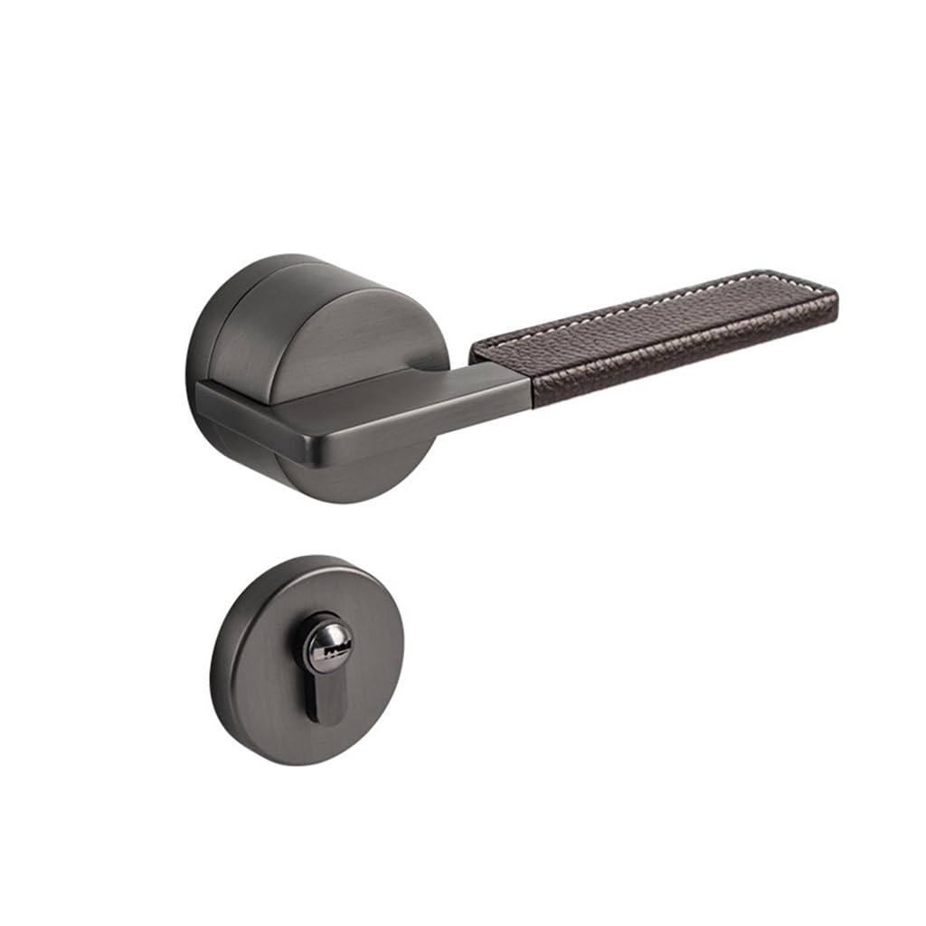 MOBYGKFY Household Indoor Room Door Lock Universal Split Magnetic Mute Handle