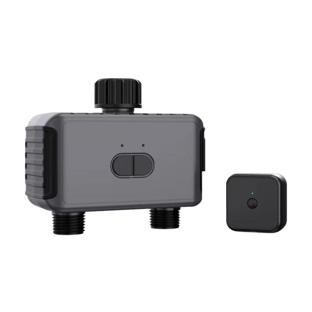 Replacement Watering Timer Compatible with Select Garden Watering Systems, 2-Outlet Sprinkler and Drip Irrigation Controller(EU Timer HUB 1pcs)