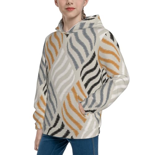 Geometric Kid Hoodies Boys Sweatshirts Girls Pullover with Pocket2