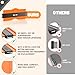 Contour Gauge (10 Inch) Adjustable Lock, Gifts for Men dad Husband Boyfriend, Super Gauge Shape Outline Tool for Woodworking, Anniversary Birthday Gifts Idea (Orange）