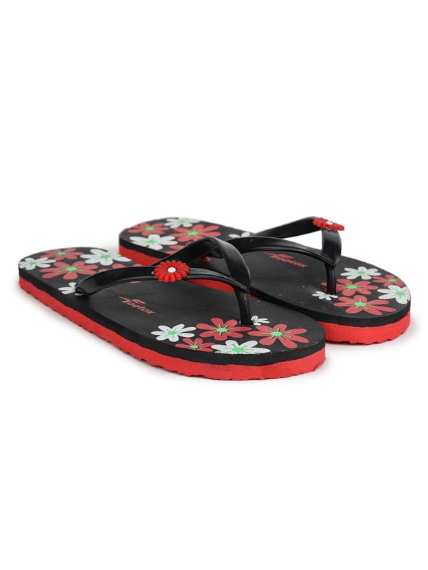 FOOTOX BE YOUR LABEL Women Stylish Slippers FWC-13 Black-Red 07 (B0C37GC54F) Amazon Price History, Amazon Price Tracker