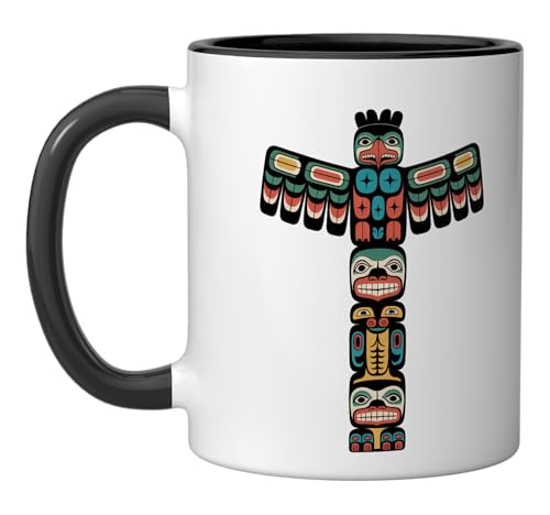 Taza Cerámica con Diseño Cultural Native American miniatura 1