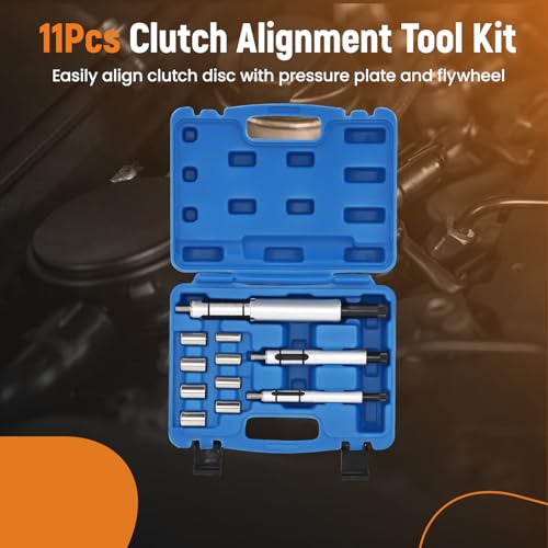 Image of maXpeedingrods Universal Clutch Alignment Tool Kit, 11PCS Clutch Disc Centering Tool, Metric Clutch Drive Plate Alignment Tool, with 3 Spindles Expanding Mandrel and 8 Pilot Adapters