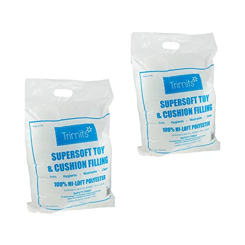 Trimits Supersoft Toy & Cushion Filling. 2 Pack: 2 X 200g Bag. Made in UK
