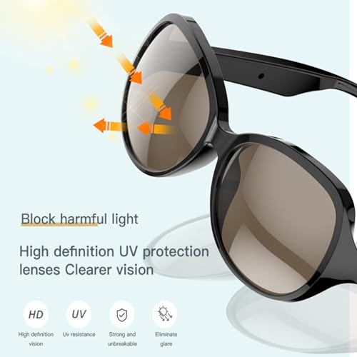 Lunettes de soleil connectées cyclisme et conduite avec micro antibruit et bluetooth - 5