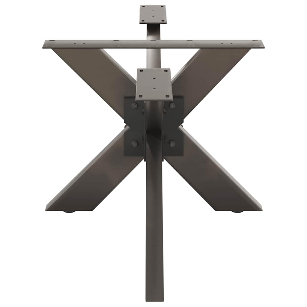 Hothingwell Czarna metalowa podstawa stolika kawowego z motywem pająka 98 x 58 x 42-43 cm, wytrzymały ciężki stojak z regulowanymi poziomami i śrubami mocującymi do blatu
