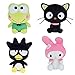 Jemini 023362 HELLO KITTY - Set di 4 peluche +/-17 cm gli amici: Badz-Maru, Melody, Keroppi e Chocolat, 024168, multicolore