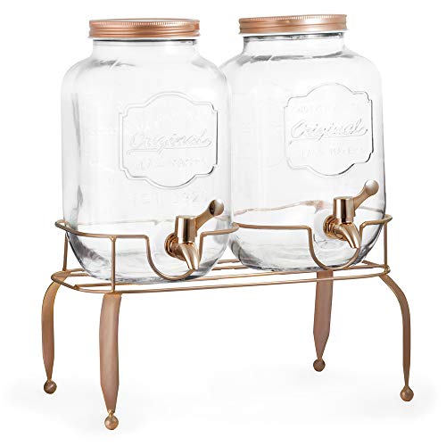 Suqueira Dupla 2X4 L Mimo Style Transparente/Bronze