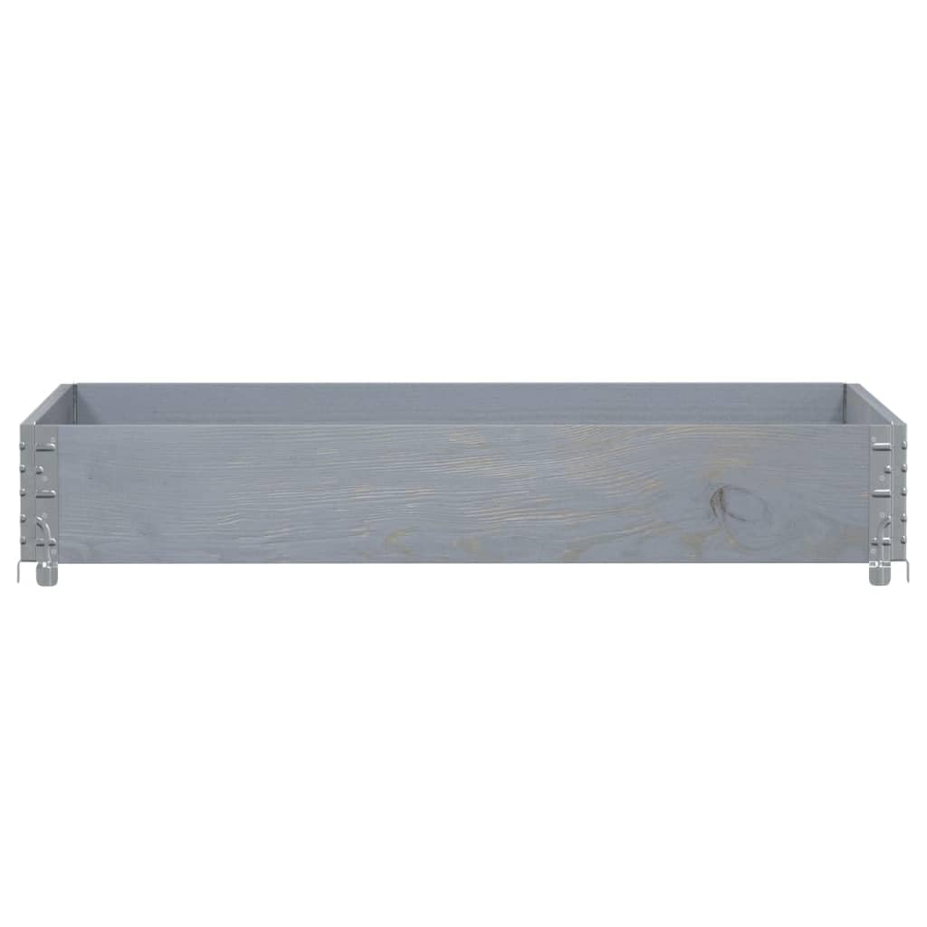 Fioriera da Giardino in Legno Massello Pino Grigio 120x80 cm | Ideale per orto sul balcone o terrazza, questa struttura pieghevole e impilabile ottimizza lo spazio esterno.