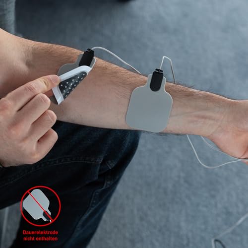 axion® 16 Gel-Pads 4,5x4,5 cm für Dauerelektroden zur TENS Schmerztherapie & EMS Training I Selbsthaftende, hautfreundliche & wiederverwendbare Gel-Pads I Kompatibel mit Beurer EM59/EM89 & weitere