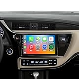 QLED Radio for Toyota Corolla 2017 2018 2019 Upgrade,Touch Screen Stereo Replacement,Wireless carplay Android auto,4G LTE Network