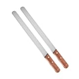 12 Inch Serrated Bread Knife, 2 Pack, Perfect for Bread, Cake, Bagels, Soft Fruits, Multipurpose, Ergonomic Wooden Handle