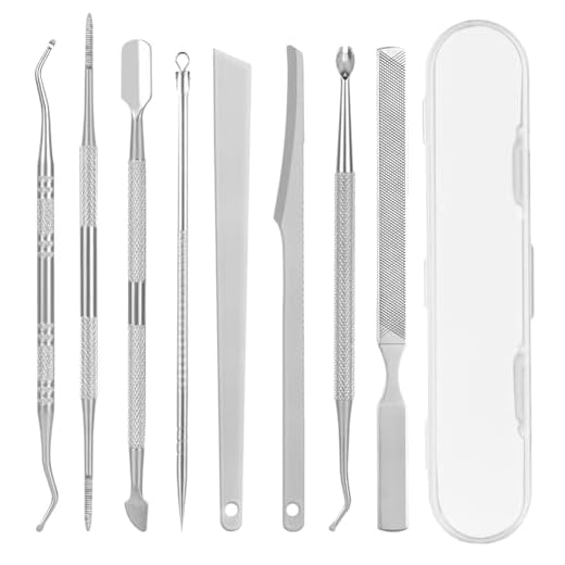 LOPHE Set de Herramientas para Pedicura, 8 Piezas Kit de Eliminación de Uñas Encarnadas, Cuchillos de Pedicura Profesionales, Acero Inoxidable Kit de Herramientas de Pedicura
