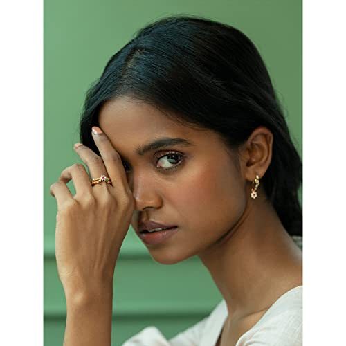 Image of Shaya | 925 Silver| BOGO Offer |The Precious One 7 Stone Stackable Rings in Gold Plated | Gifts for Womens & Girls