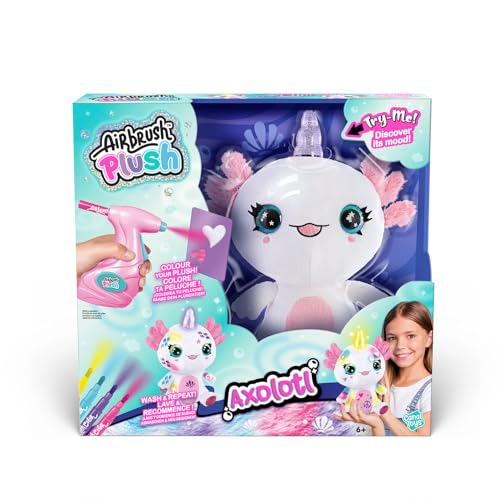 Peluche ajolote creativo con cuerno brillante el regalo de cumpleaños