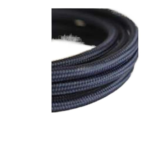 Cable Eléctrico Vintage para Lámparas Colgantes, Cable De Luz Retro, Estilo Edison, 0.079x0.030 in Alambre de Silicona (Color Negro, Tamaño 164.0 ft)