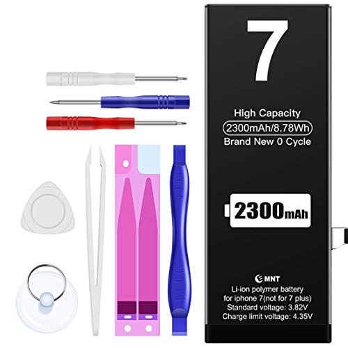 ZMNT Akku für iPhone 7, Hohe Kapazität 2300mAh Li-ion Ersatz Akku Cover