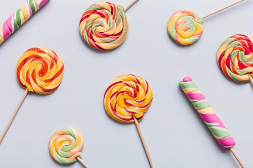 Image of Chef Medidi Fruit Lollipops Hard Candy | Assorted Fruit Flavors | Sweet Candy Treat for Kids | Natural Candy with Real Fruit Extract (Medium size) (30 Pc)