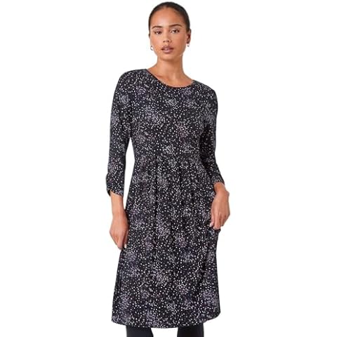 Roman Originals Women's Shift Dress with Pockets Cover