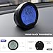 YTFRL Car Digital Thermometer Clock, Battery Powered Mini Dashboard Clock with Date & 12/24 Hour Format Time, Adhesive LCD Display Watch with Backlight for Vehicle Office Home