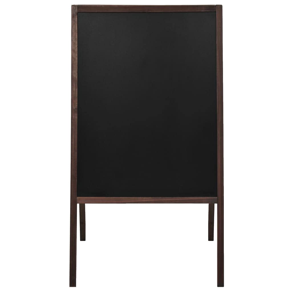 Pizarra de doble cara con caballete de madera de cedro, 60 x 80 cm, pizarra negra de tiza con caballete, se puede escribir con tiza y rotuladores de tiza, para bares, restaurantes locales