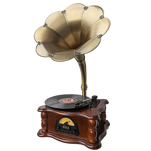 DISHENGZHEN Tourne-Disque, Tourne-Disque Vintage 3 Vitesses 33/45/78 TR/Min avec Radio FM USB Bluetooth pour décor de… - Les Beatles, Paul McCartney, John Lennon, RIngo Starr, George Harrison DISHENGZHEN Tourne-Disque, Tourne-Disque Vintage 3 Vitesses 33/45/78 TR/Min avec Radio FM USB Bluetooth pour décor de…