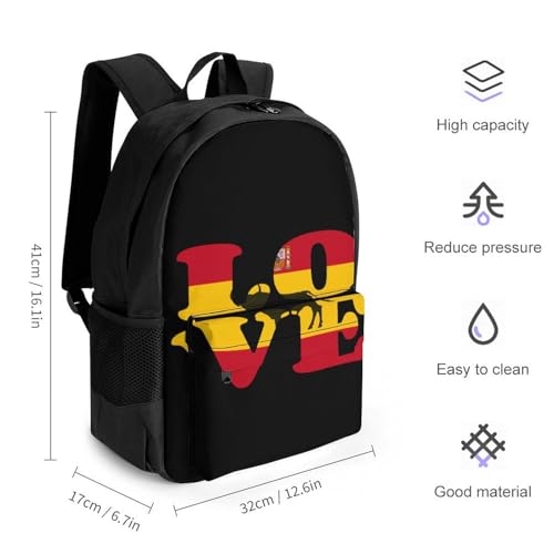 Spanish Fighting Toro Bull Lover Travel Backpack Casual Daypack Shoulder Bag with Adjustable Shoulder Straps for Men Women2