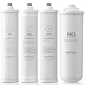 Ecoviva Filter-combo Set 4 in 1 For RO1000G Under Sink Water Filter System