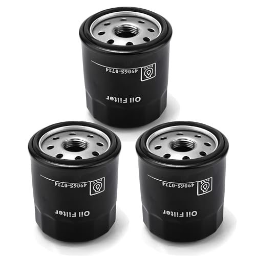 Image of 49065-0724 Oil Filter Replacement for Kawasaki 49065-7010,Compatible with Kawasaki FH381V, FH430V, FH480V, FH541V, FH580V, FH601D, FH601V, FH641V, FH680D, FH680V, FH721D, FH721V (3 pack)