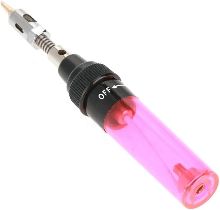 Portable Heating Tool Butane Soldering Iron Electric Blow Pen Torch Welding Tools, 1300? Adjustable Flame Control, 35-45 Minutes Run Time