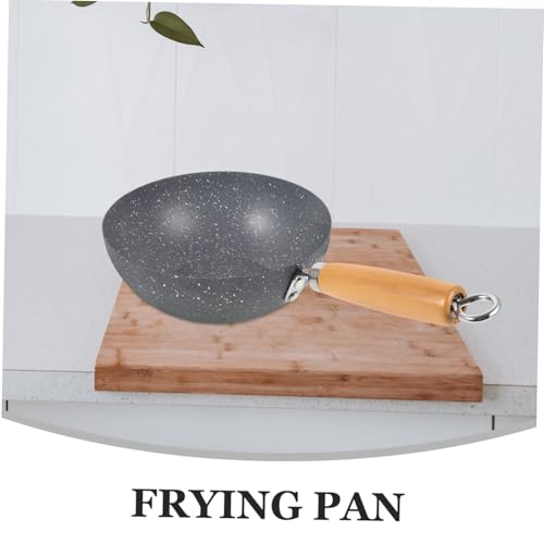 Wok pequeño de hierro inoxidable Cabilock fácil de manejar miniatura 3